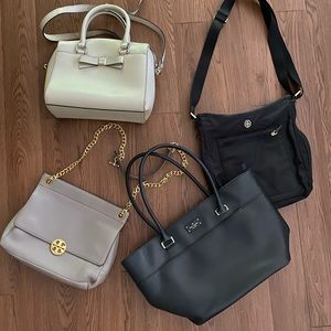Tory Burch and Kate Spade purses
